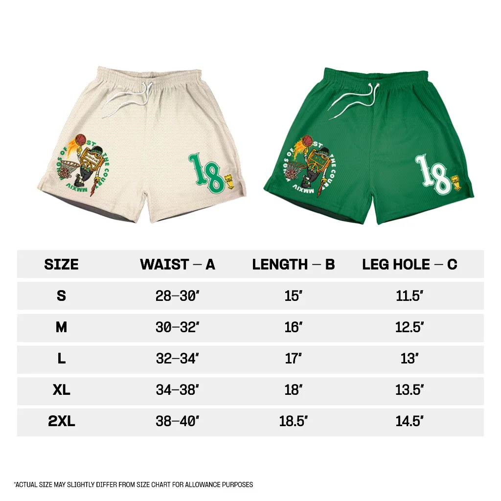 KOTC Beantown Basketball Shorts - Lucky Green