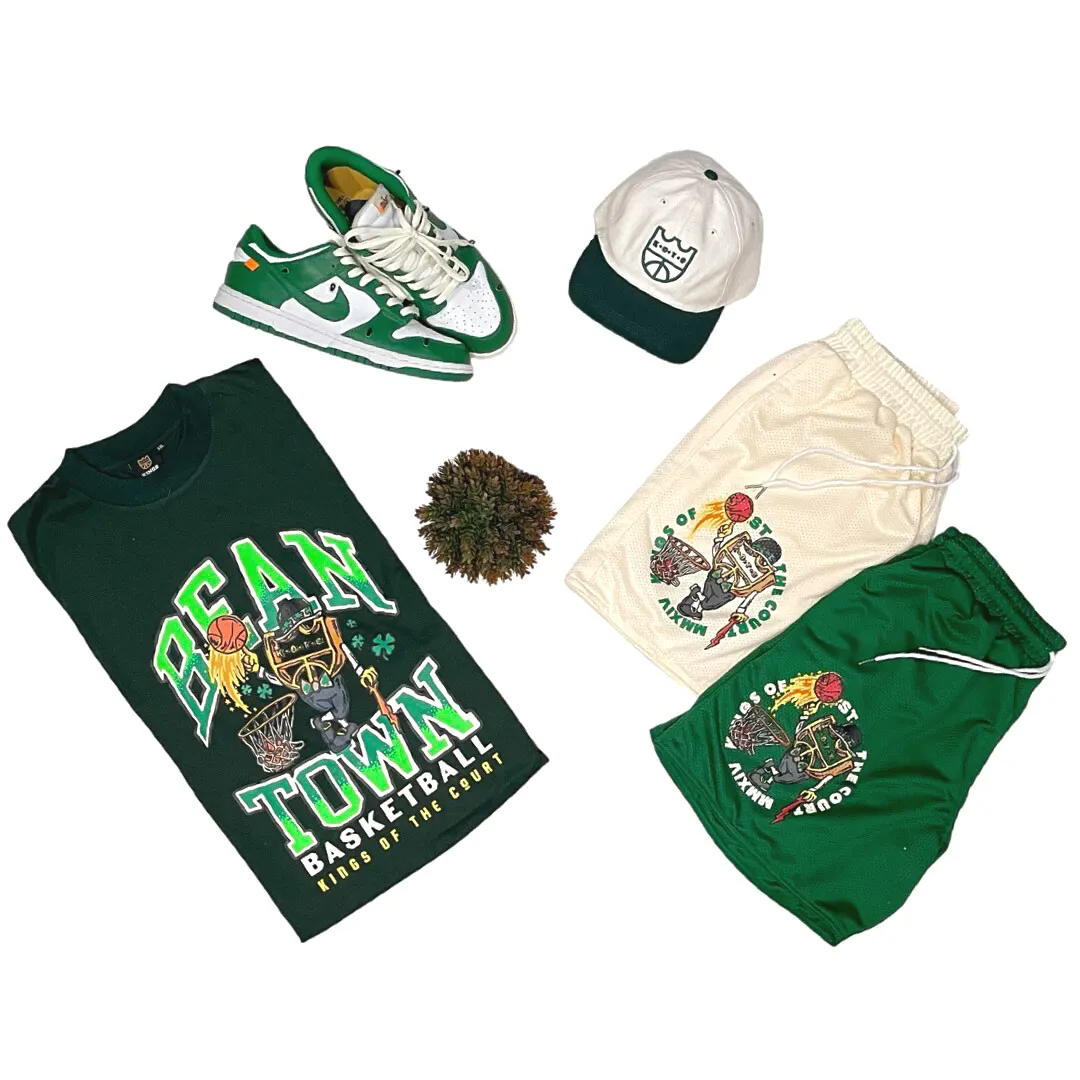 KOTC Beantown Basketball Shorts - Lucky Green