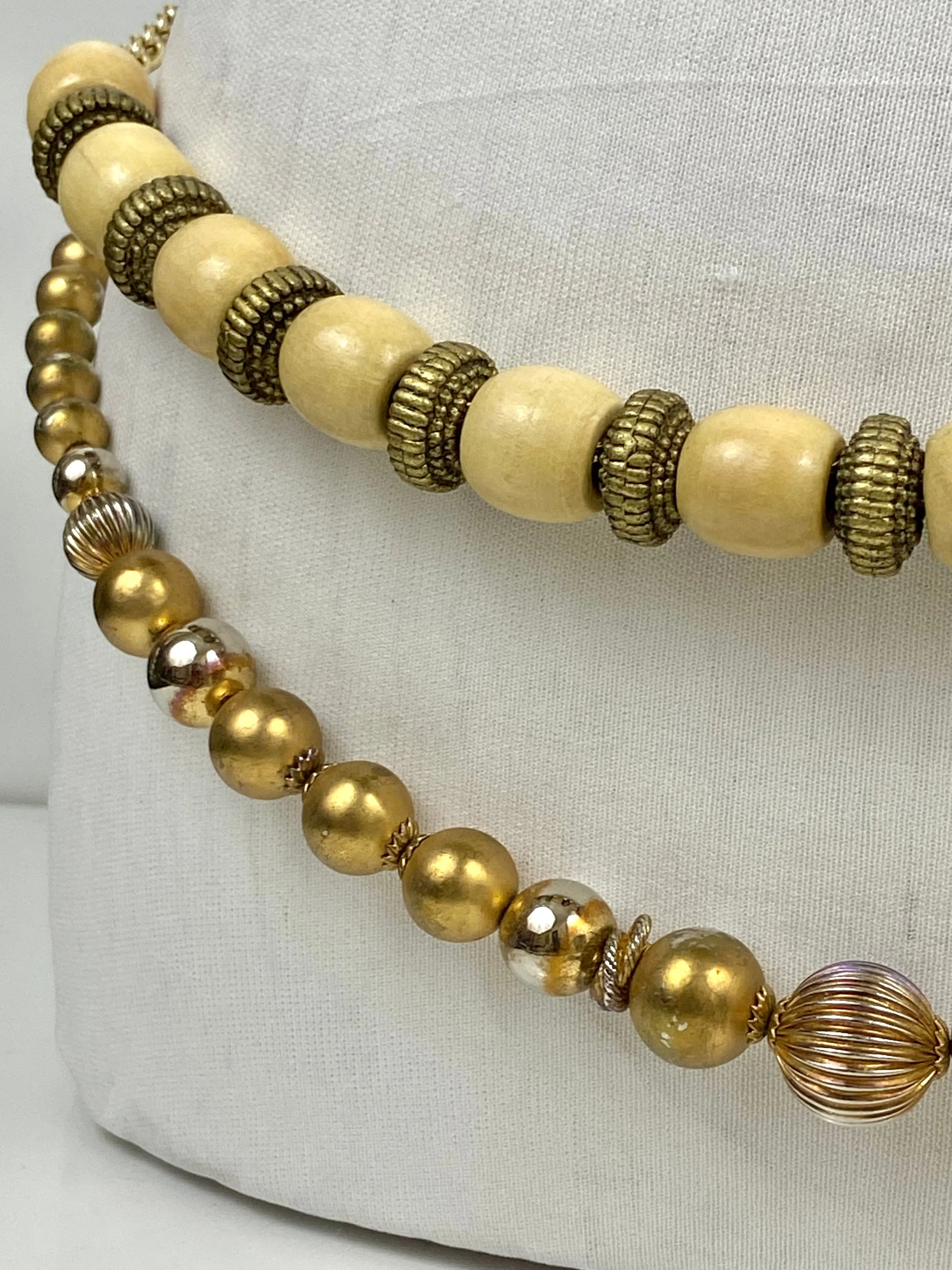 Layered waist beads belt