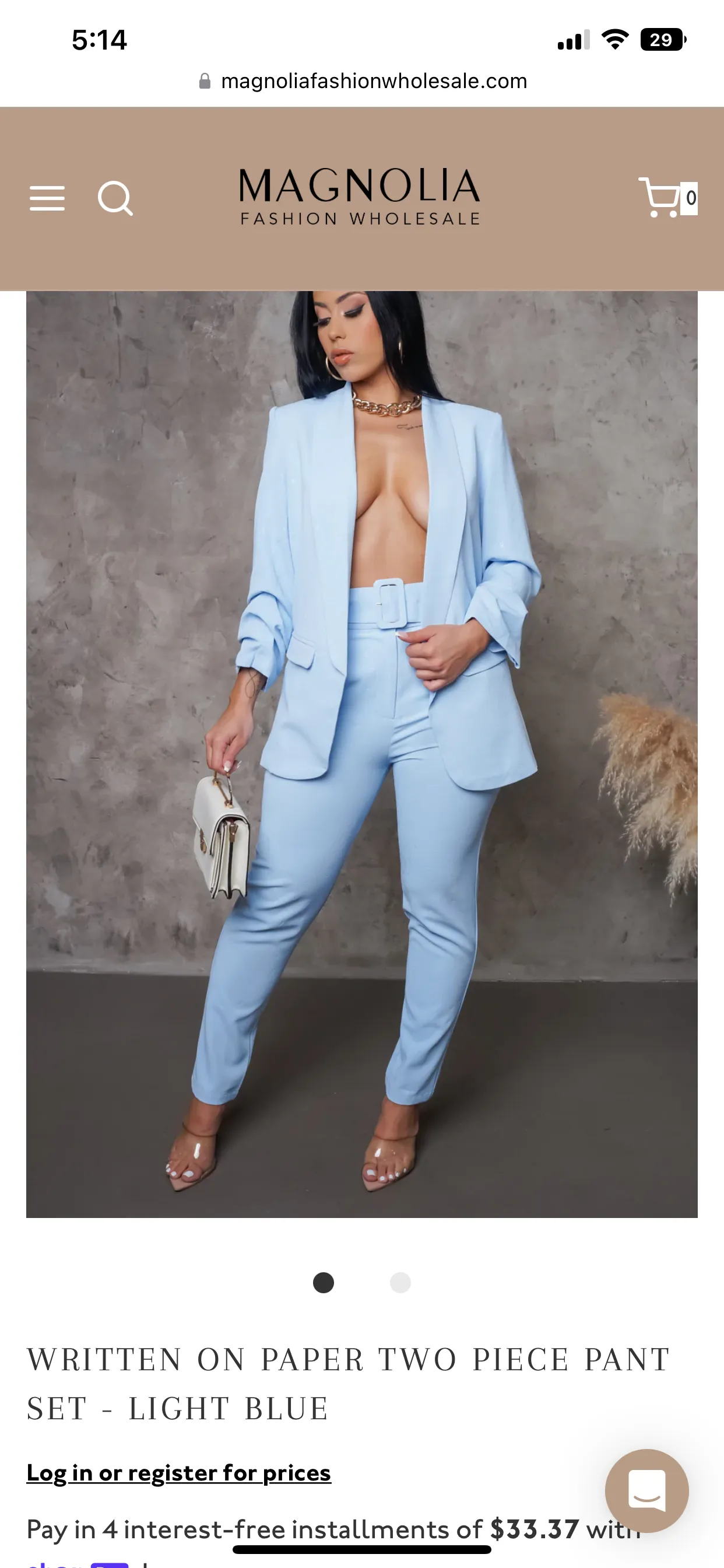 LEGALLY LIGHT BLUE BLAZER SET
