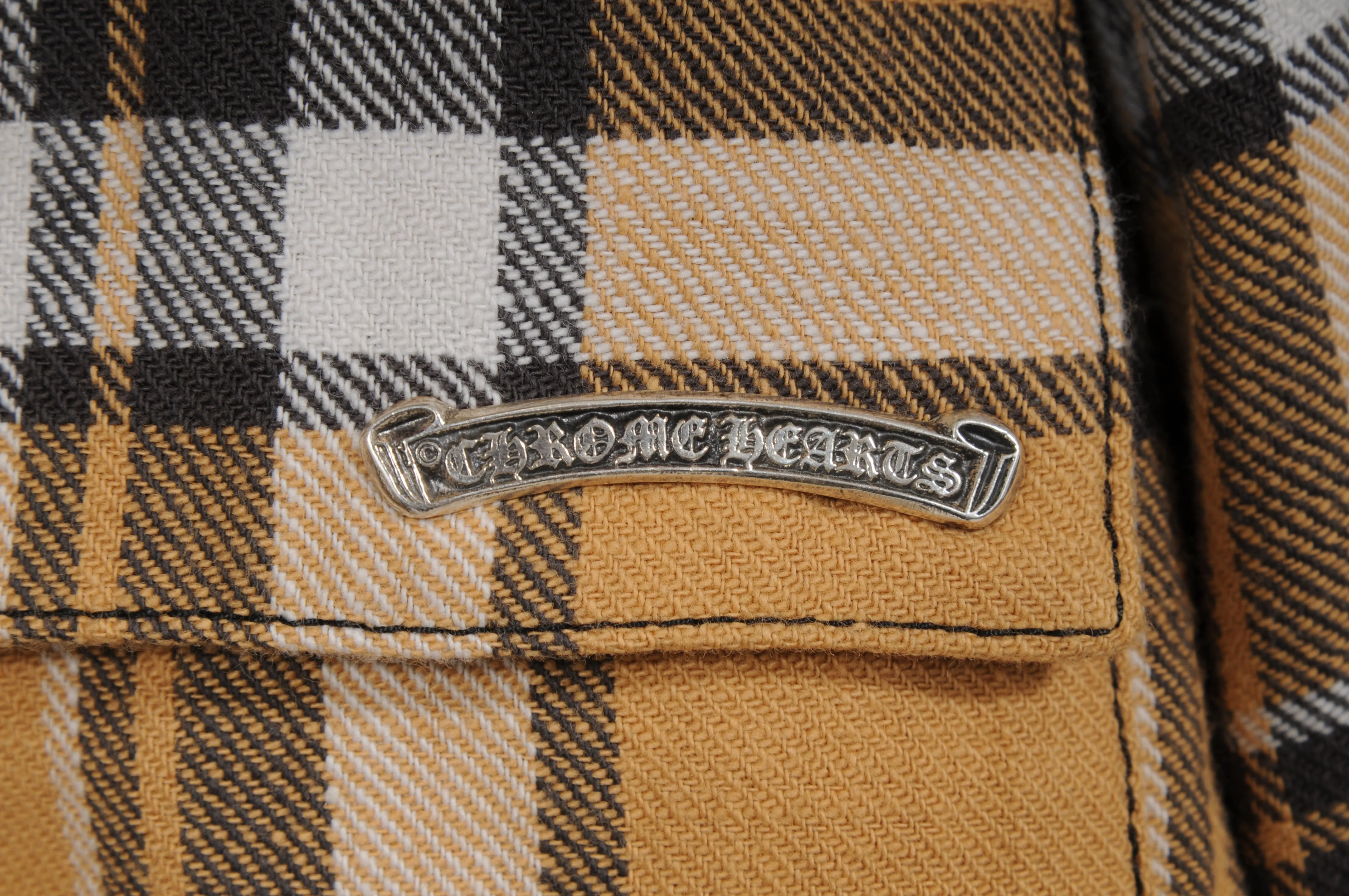 Lined Plaid Flannel Jacket XXL Yellow Black Button Up