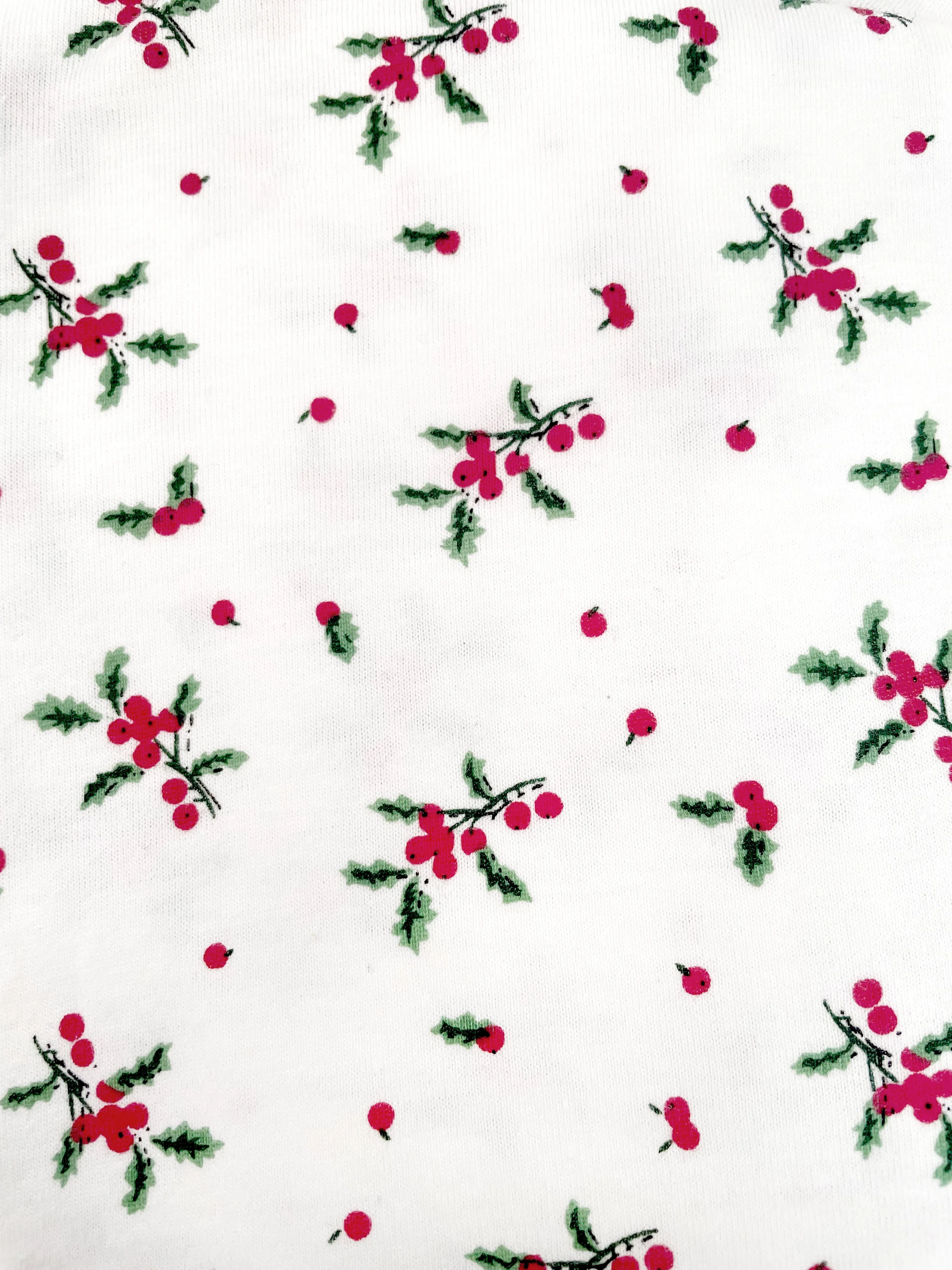 Long Sleeve Cotton Knit Mistletoe Nightgown