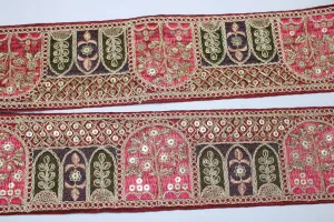 Maroon Embellished Zari Work