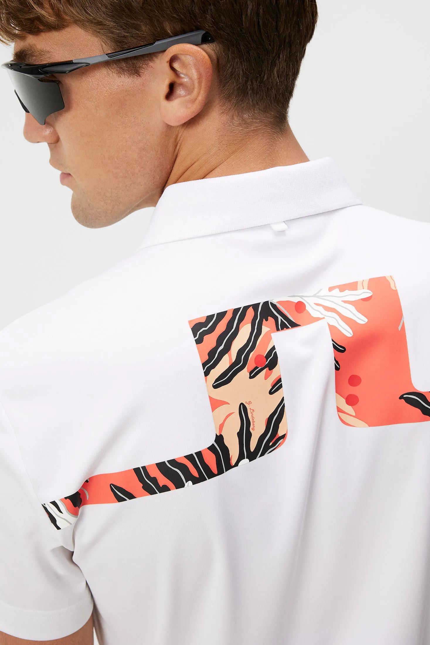 Martin  Regular Fit Polo / Paradise Monstera Coral