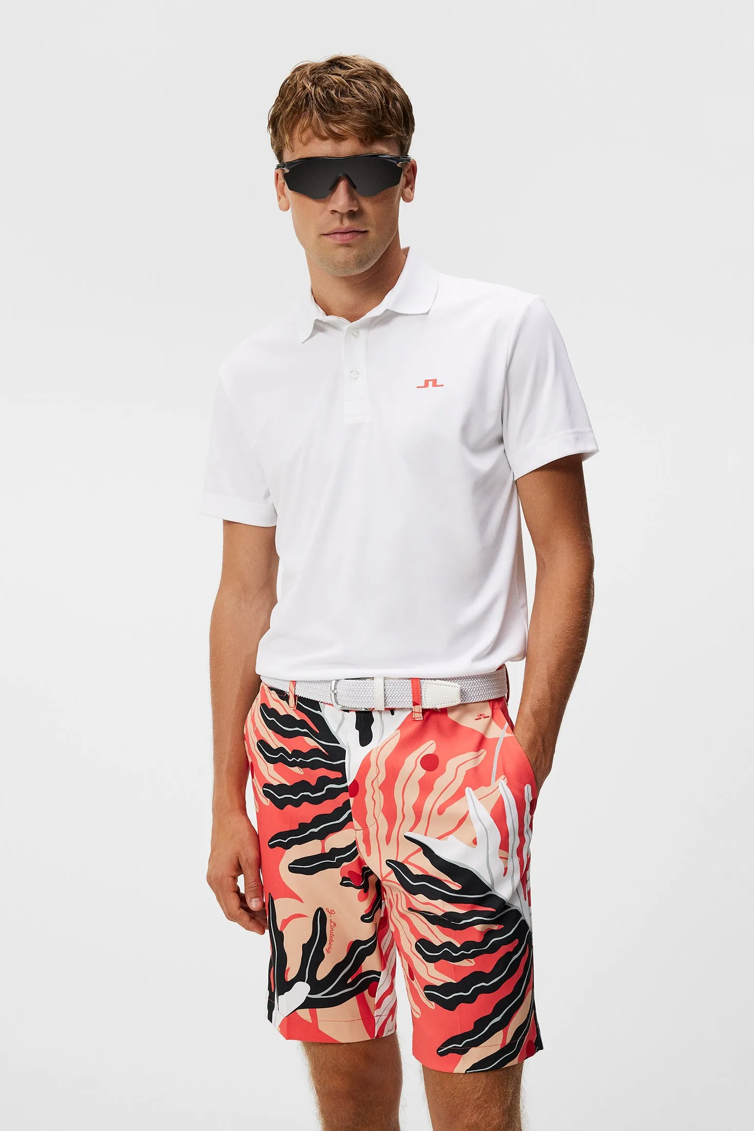 Martin  Regular Fit Polo / Paradise Monstera Coral