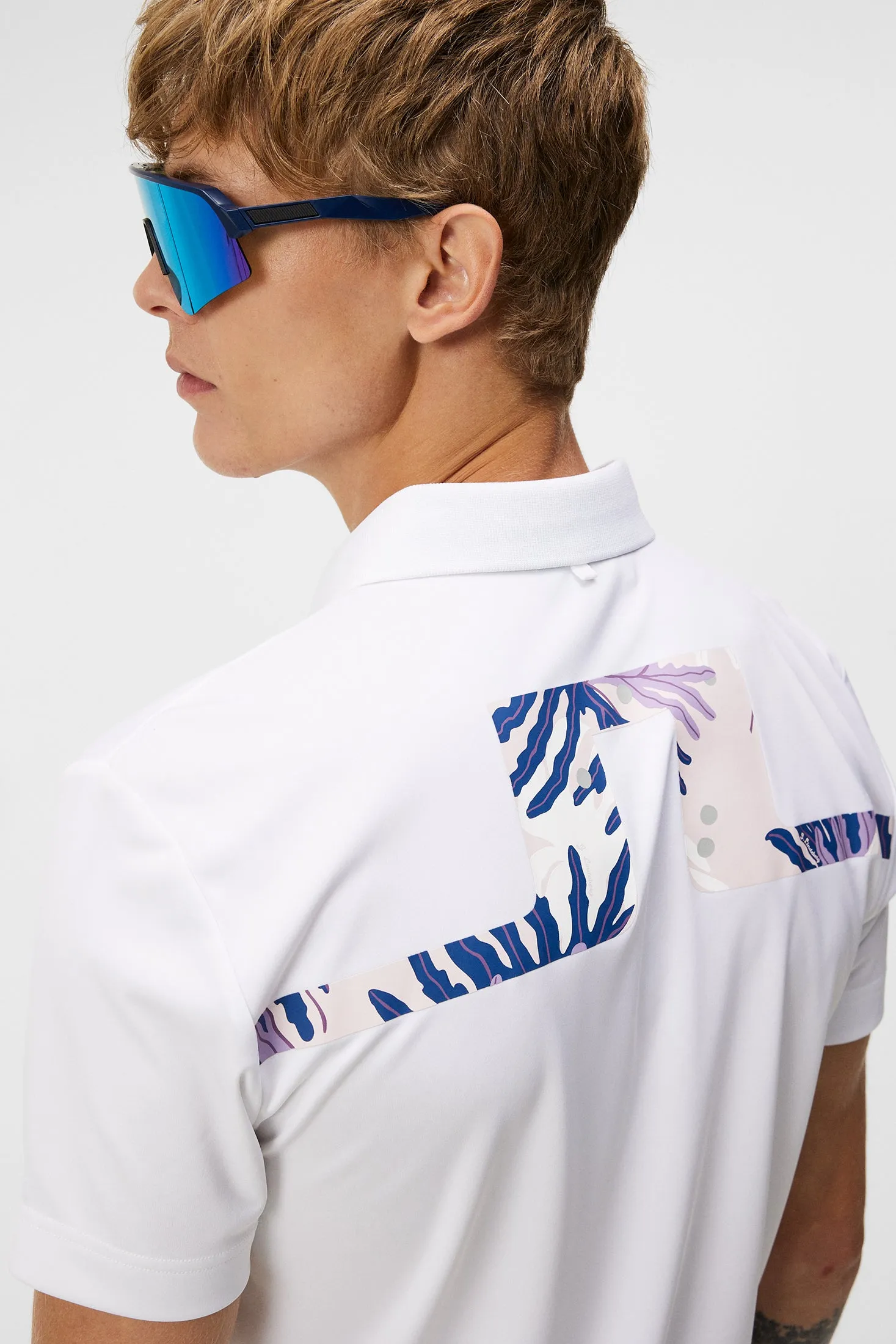 Martin  Regular Fit Polo / Paradise Monstera Pink