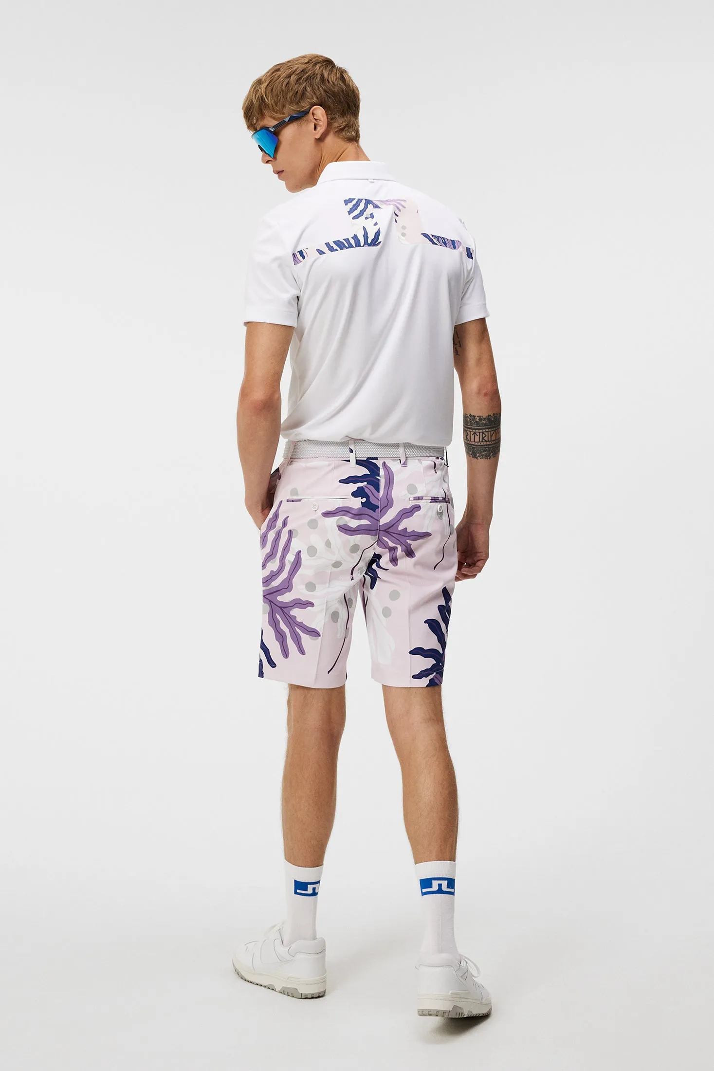 Martin  Regular Fit Polo / Paradise Monstera Pink