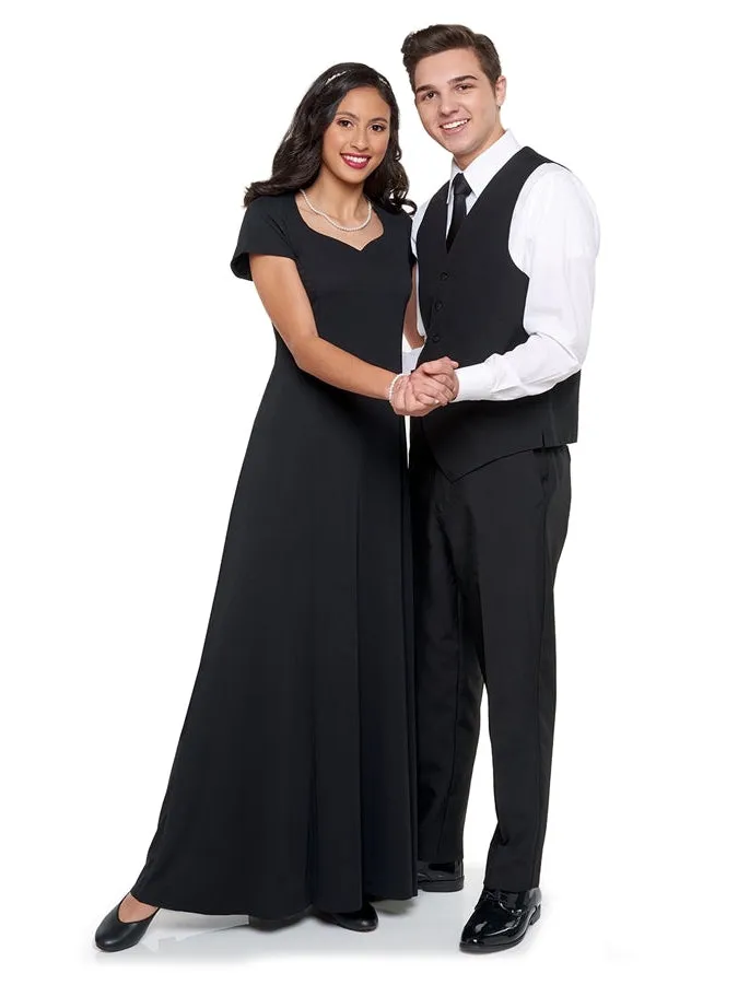 MELISSA (Style #118) - Heart Shaped Neck, Cap Sleeve Dress