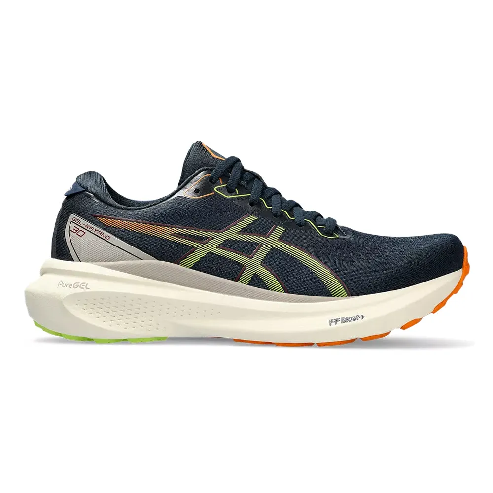Men's Asics Gel-Kayano 30, French Blue/Neon Lime, 11.5 D Medium