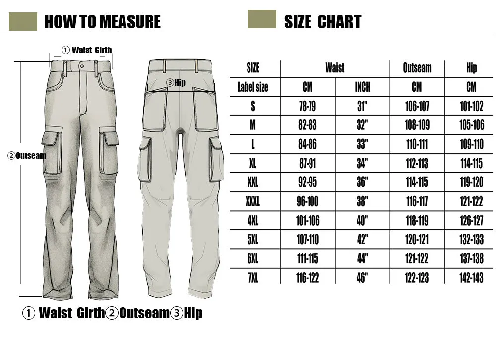 Men's cargo trousers floor length pants with side big pockets 1960s style
