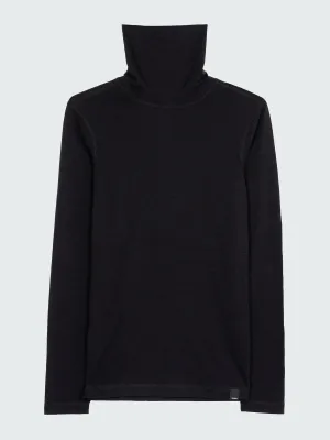 Merino wool roll neck
