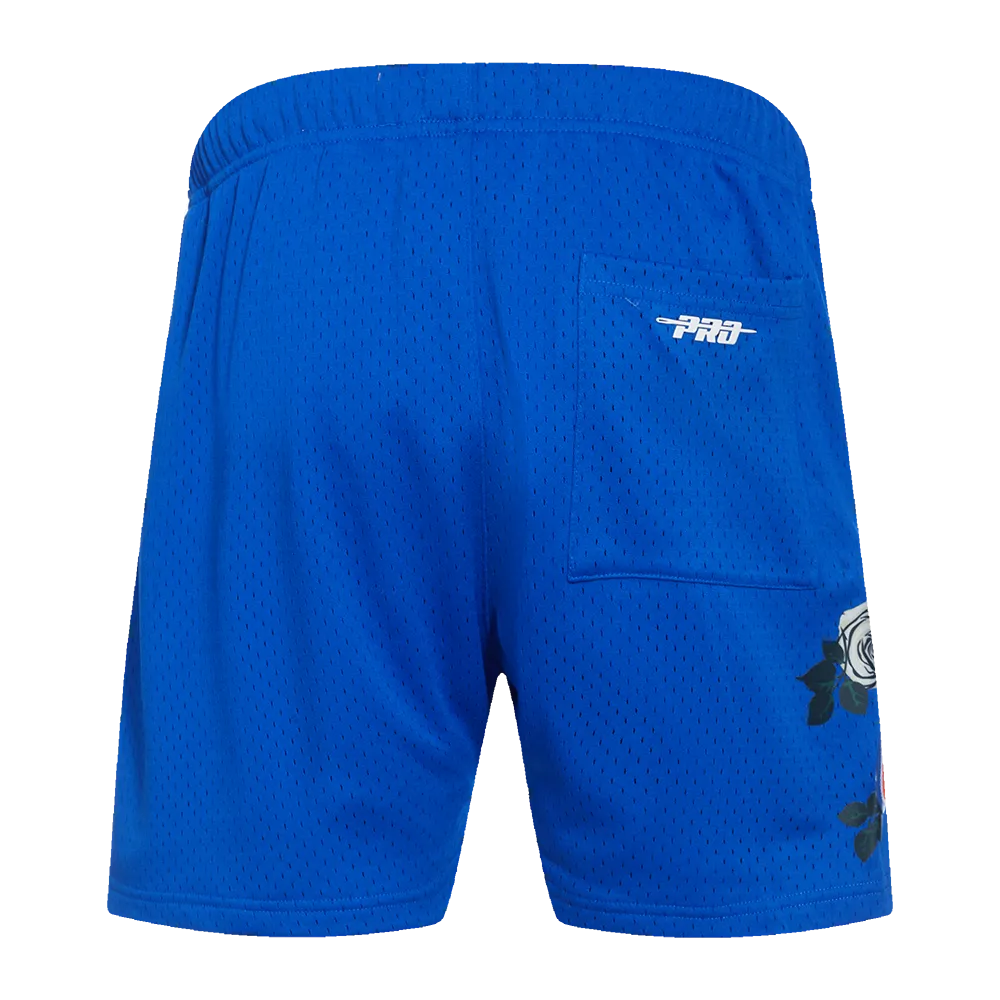 MLB NEW YORK METS ROSES MEN'S MESH SHORT (ROYAL BLUE)