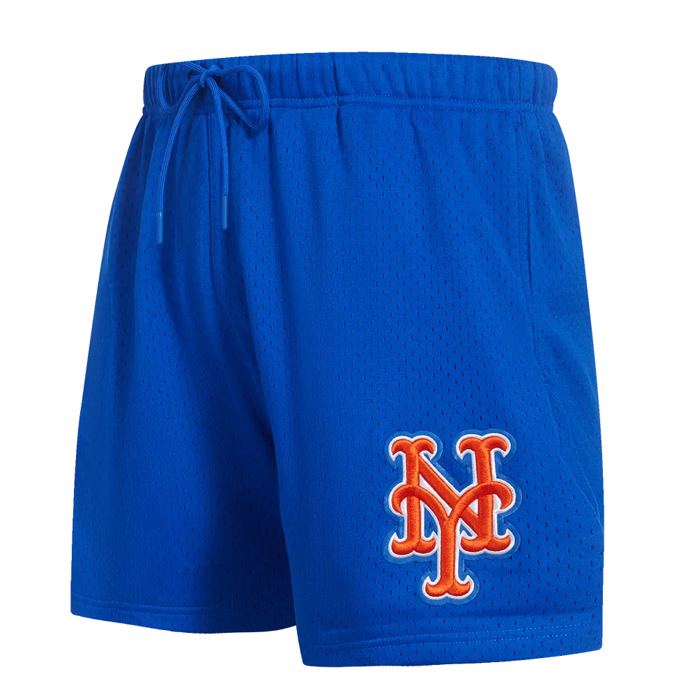 MLB NEW YORK METS ROSES MEN'S MESH SHORT (ROYAL BLUE)