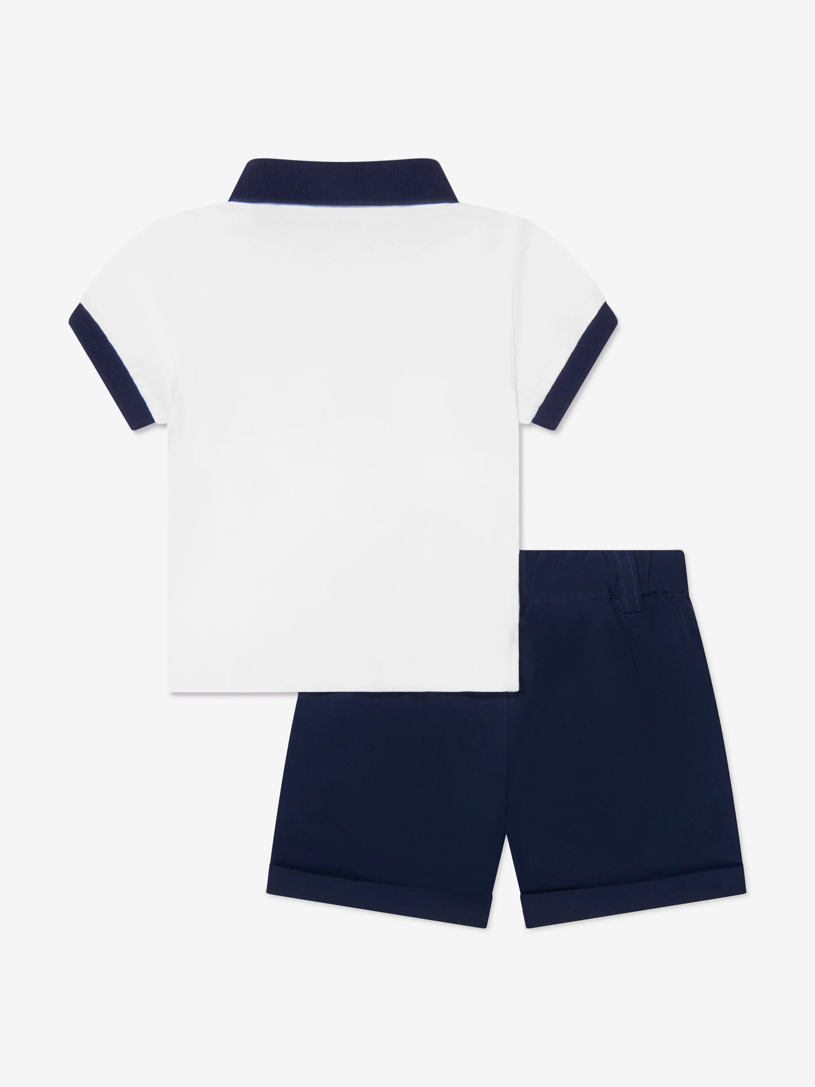 Moschino Baby Boys Polo Shirt And Shorts Set in White