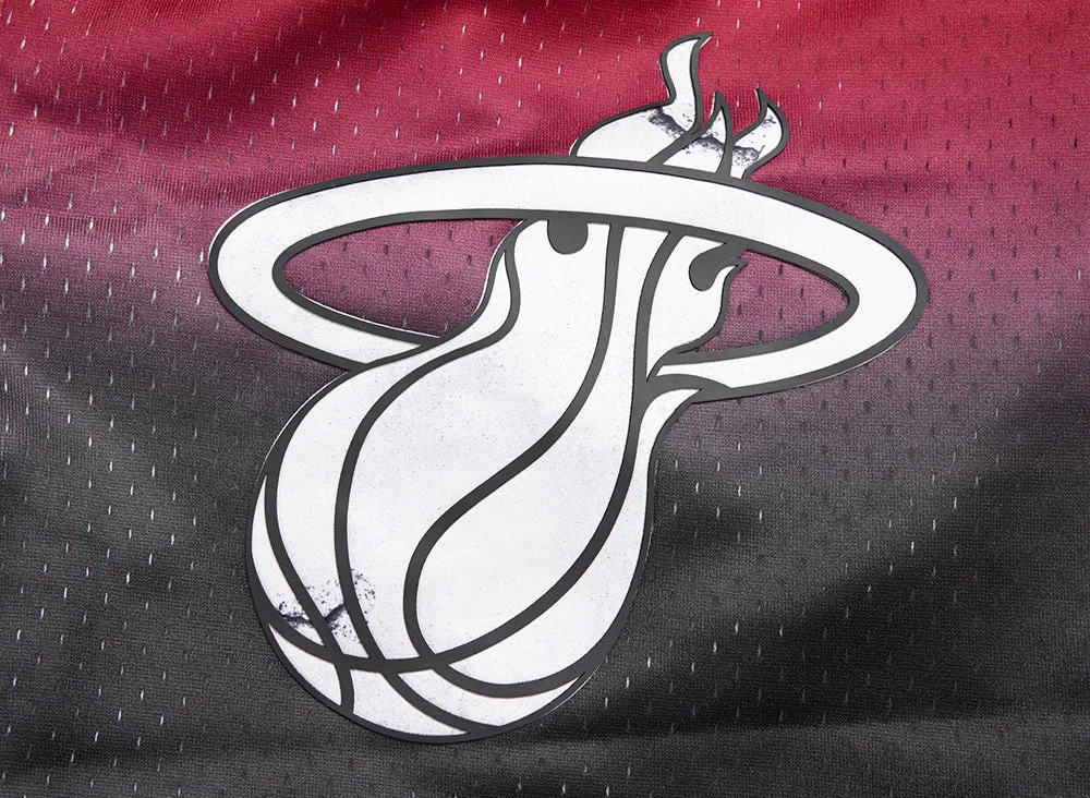 NBA MIAMI HEAT CHEST HEAT CULTURE MEN'S MESH SHORT (BLACK/RED)