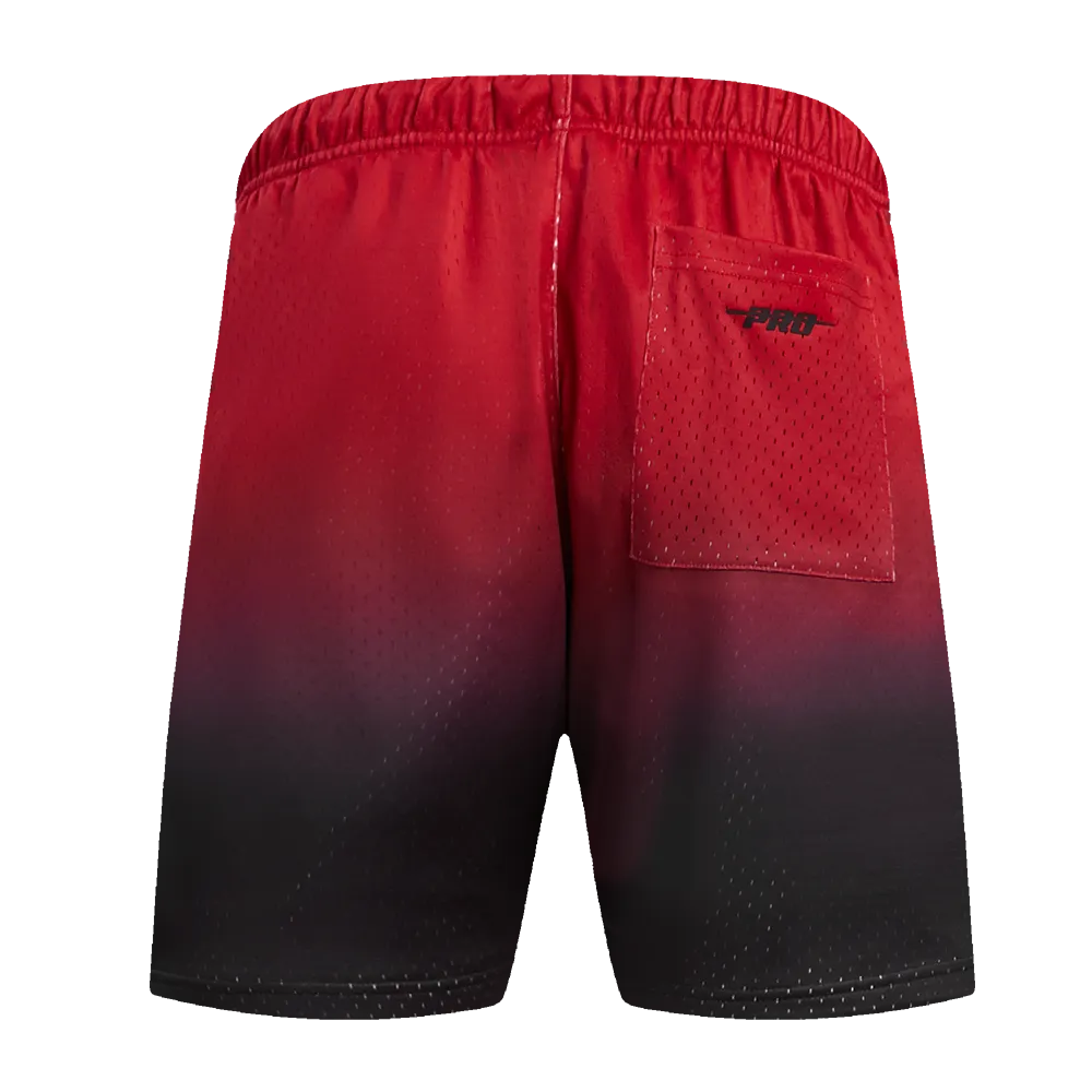 NBA MIAMI HEAT CHEST HEAT CULTURE MEN'S MESH SHORT (BLACK/RED)