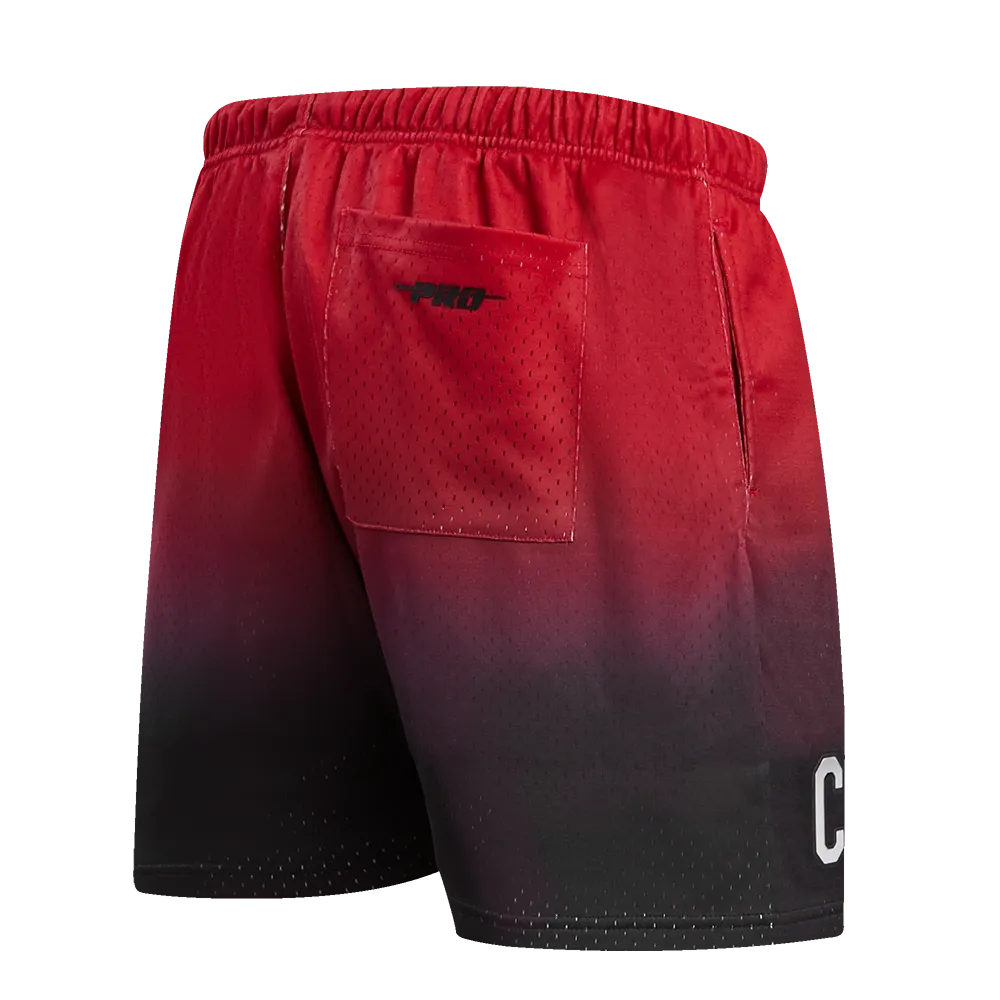 NBA MIAMI HEAT CHEST HEAT CULTURE MEN'S MESH SHORT (BLACK/RED)