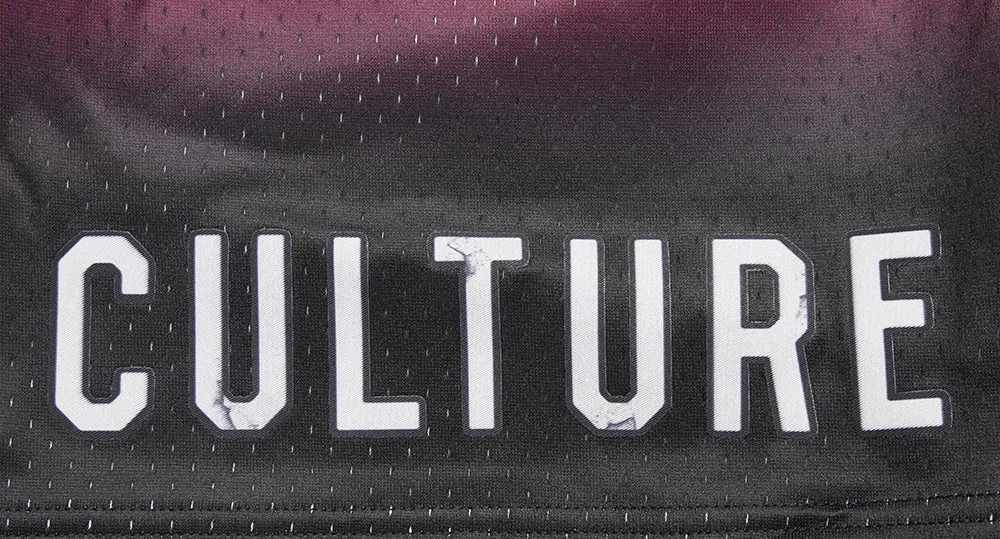 NBA MIAMI HEAT CHEST HEAT CULTURE MEN'S MESH SHORT (BLACK/RED)