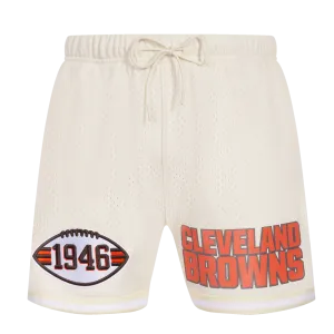NFL CLEVELAND BROWNS CLASSIC MESH MEN'S SHORT (EGGSHELL)