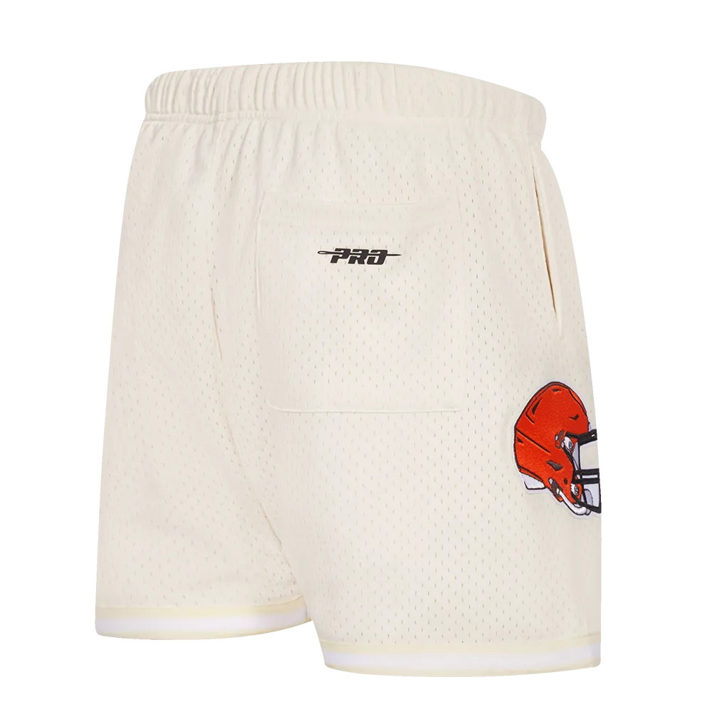 NFL CLEVELAND BROWNS CLASSIC MESH MEN'S SHORT (EGGSHELL)