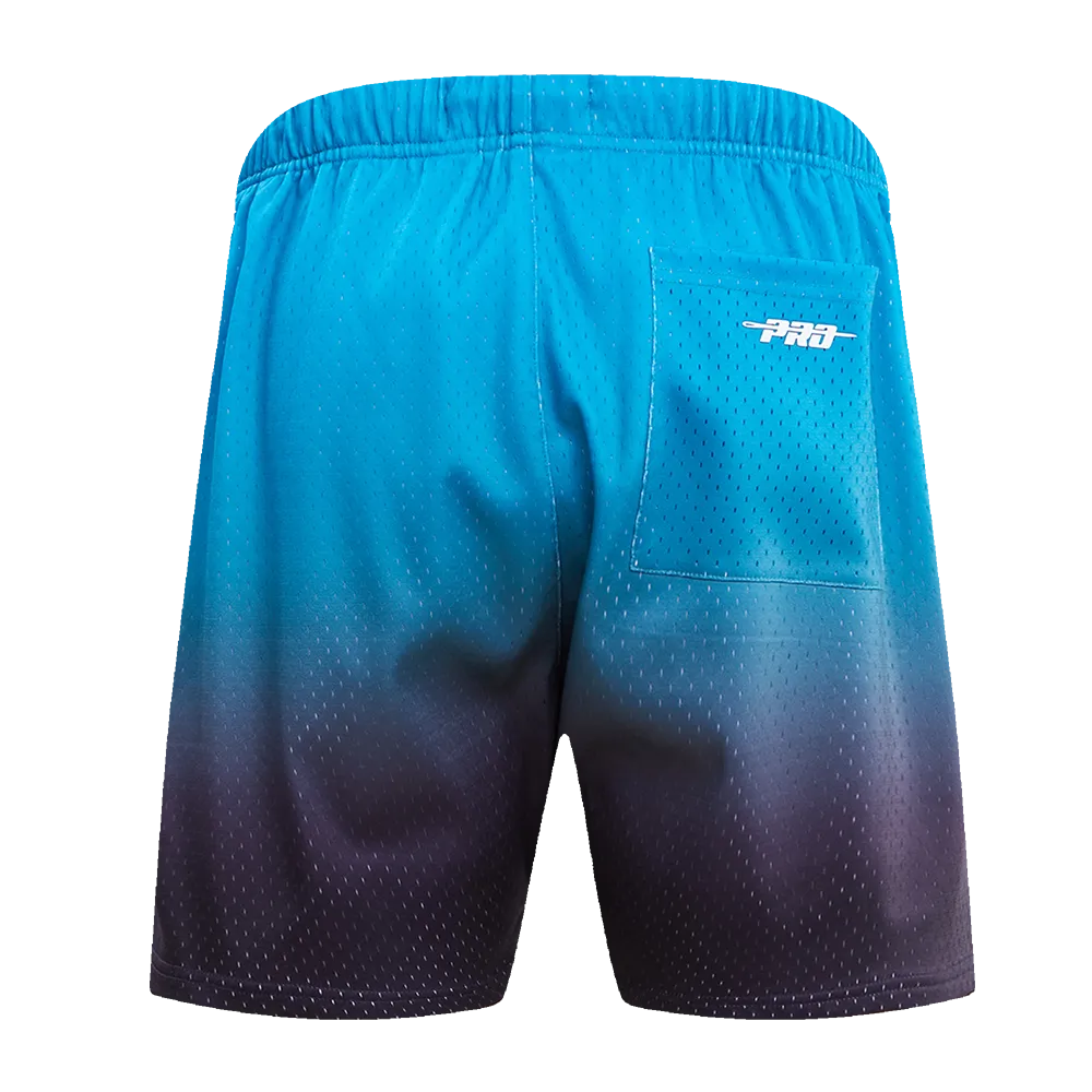 NFL MIAMI DOLPHINS TEAM OMBRE MEN'S MESH SHORT (BLACK/TEAL)