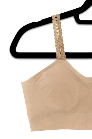 Nude Bra, Loop Gold Studs