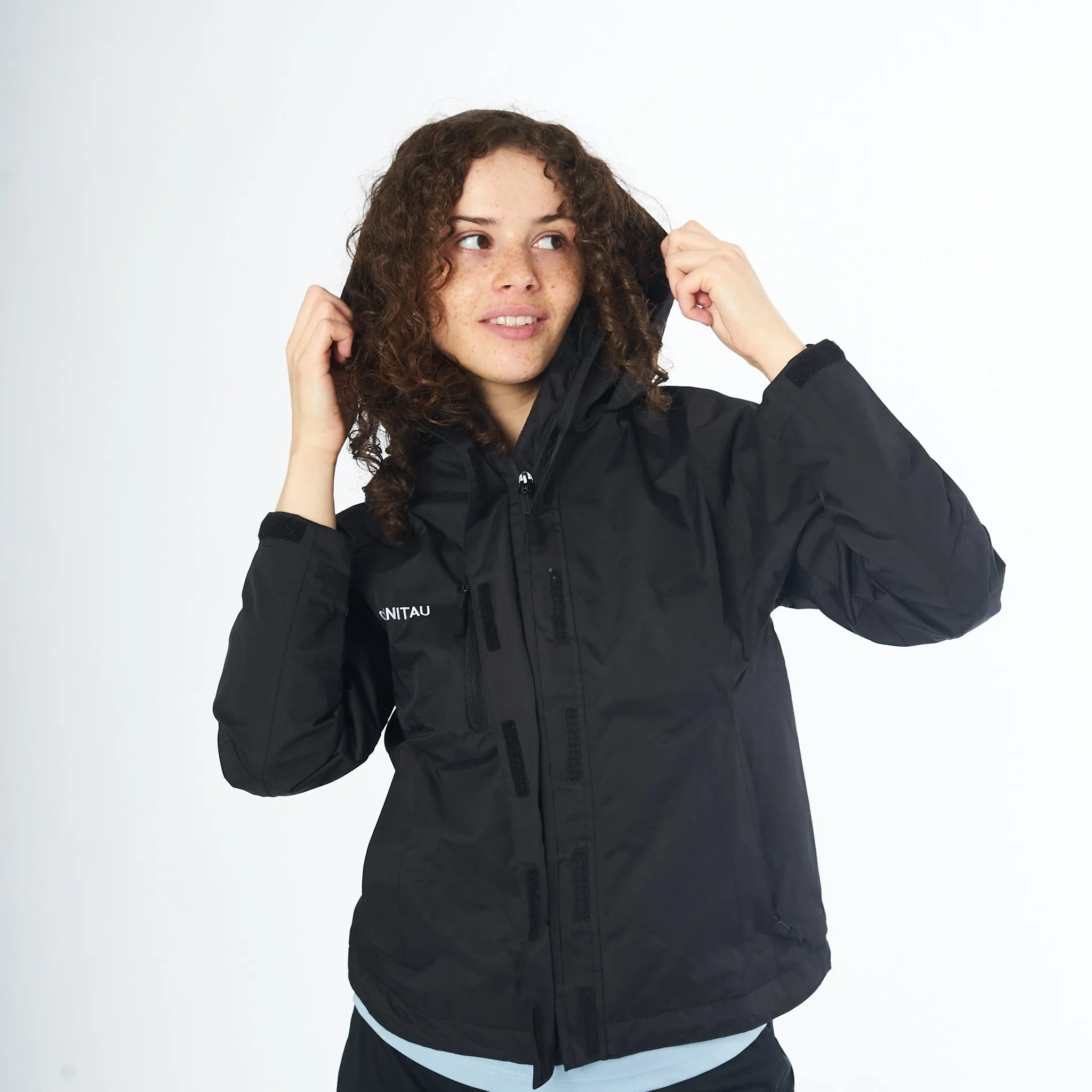 Omnitau Women's Team Sports Waterproof Jacket - Black