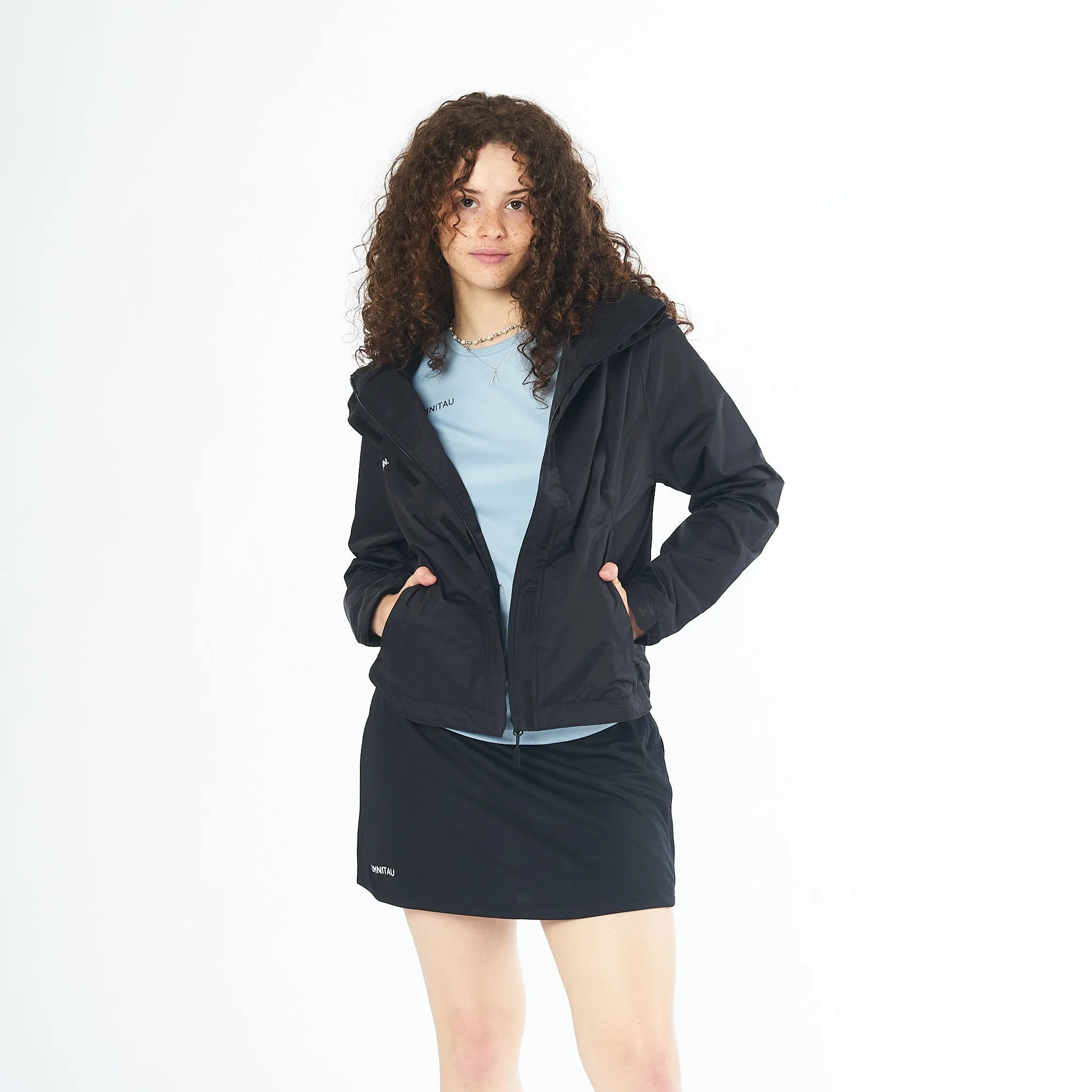 Omnitau Women's Team Sports Waterproof Jacket - Black