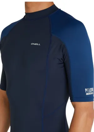O'Neill mens Psycho UV rash vest - abyss marine
