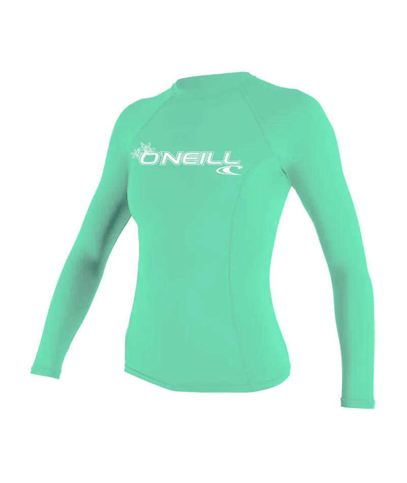 O'Neill Women's Basic Skins Long Sleeve Rash Guard
