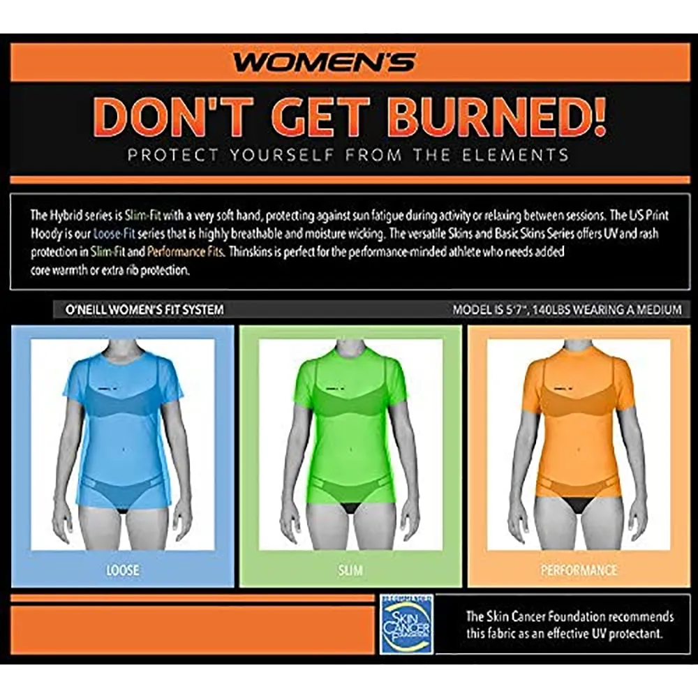 O'Neill Womens Skins Rash Vest UV Top