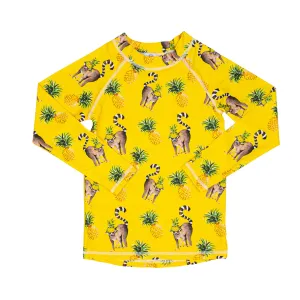 Pineapple Lemurs Kids' Rash Top