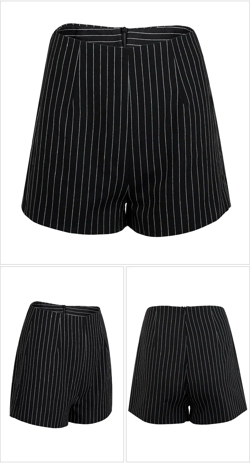 Pinstripe Blazer Short Set