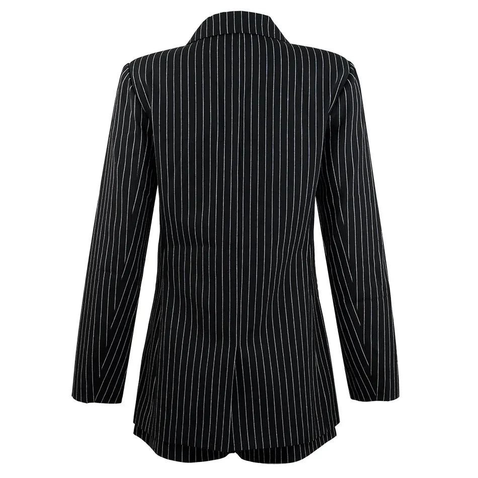 Pinstripe Blazer Short Set