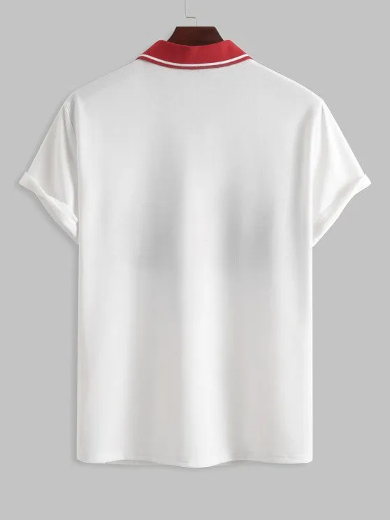 Polo Striped T Shirt With Shorts