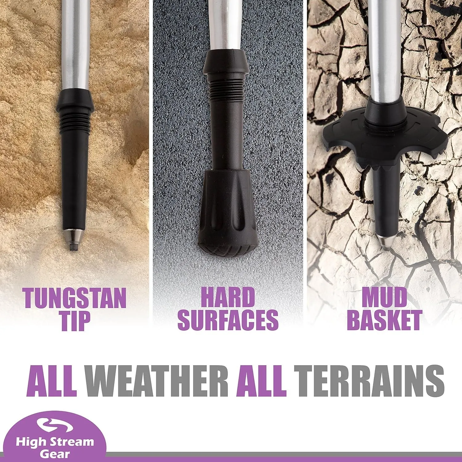 Premium Foldable Walking Poles for Adventure and Fitness - Stylish and Durable Design