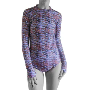 Purple Mermaid Scales Short Rash Guard