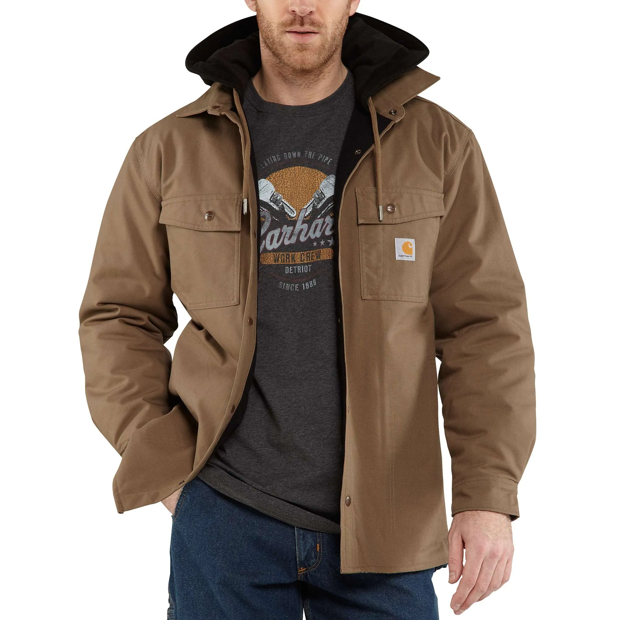 Quick Duck® Roane Hooded Shirt Jac