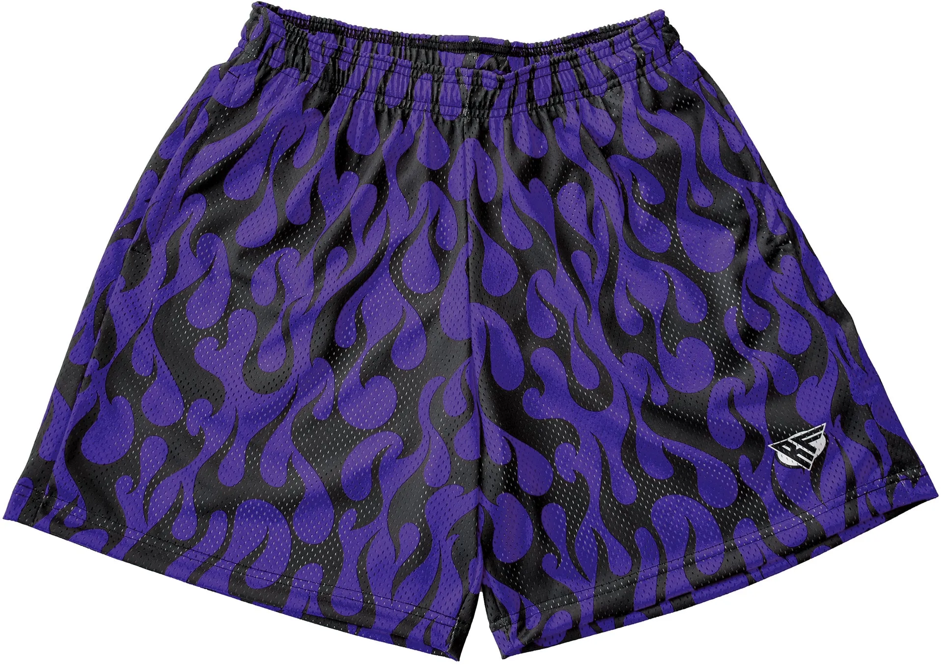 RF Mesh Flame Shorts - Purple/Black