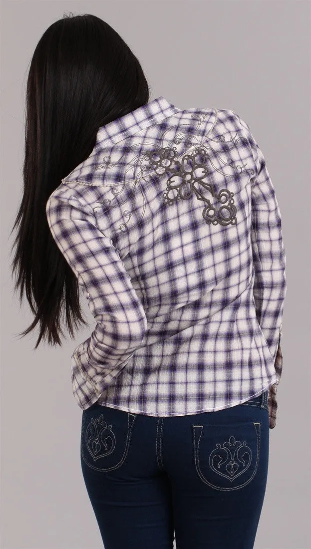 Roar Anka Button-down in Purple