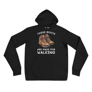 Rock the Black Hiking Boots Hoodie for Fun Trail Adventures