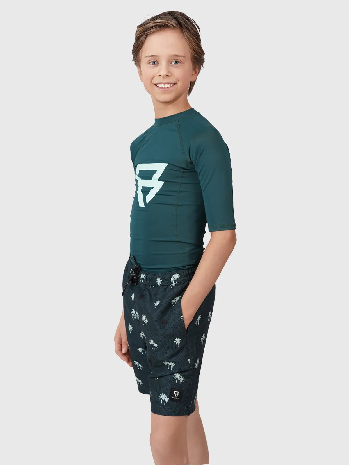 Roshany Boys Swim Shorts | Green