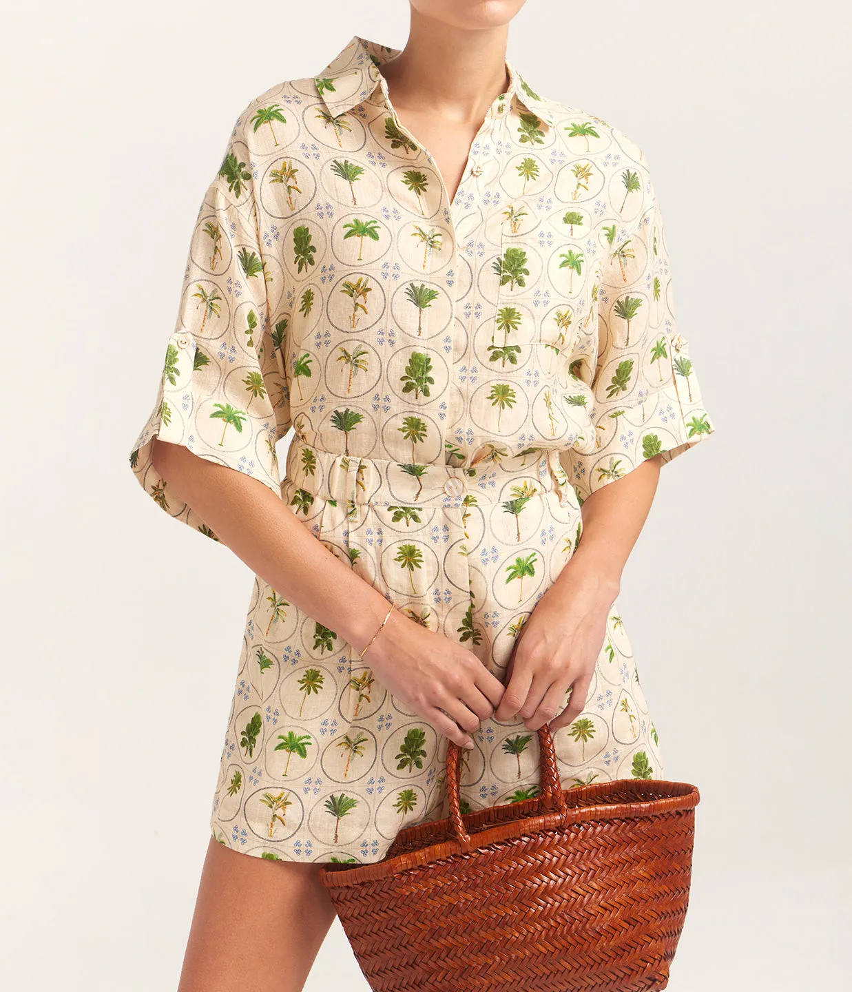 Rummy Shorts in Tropical Palms