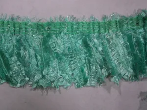 Sea Green Fabric Trim Lace
