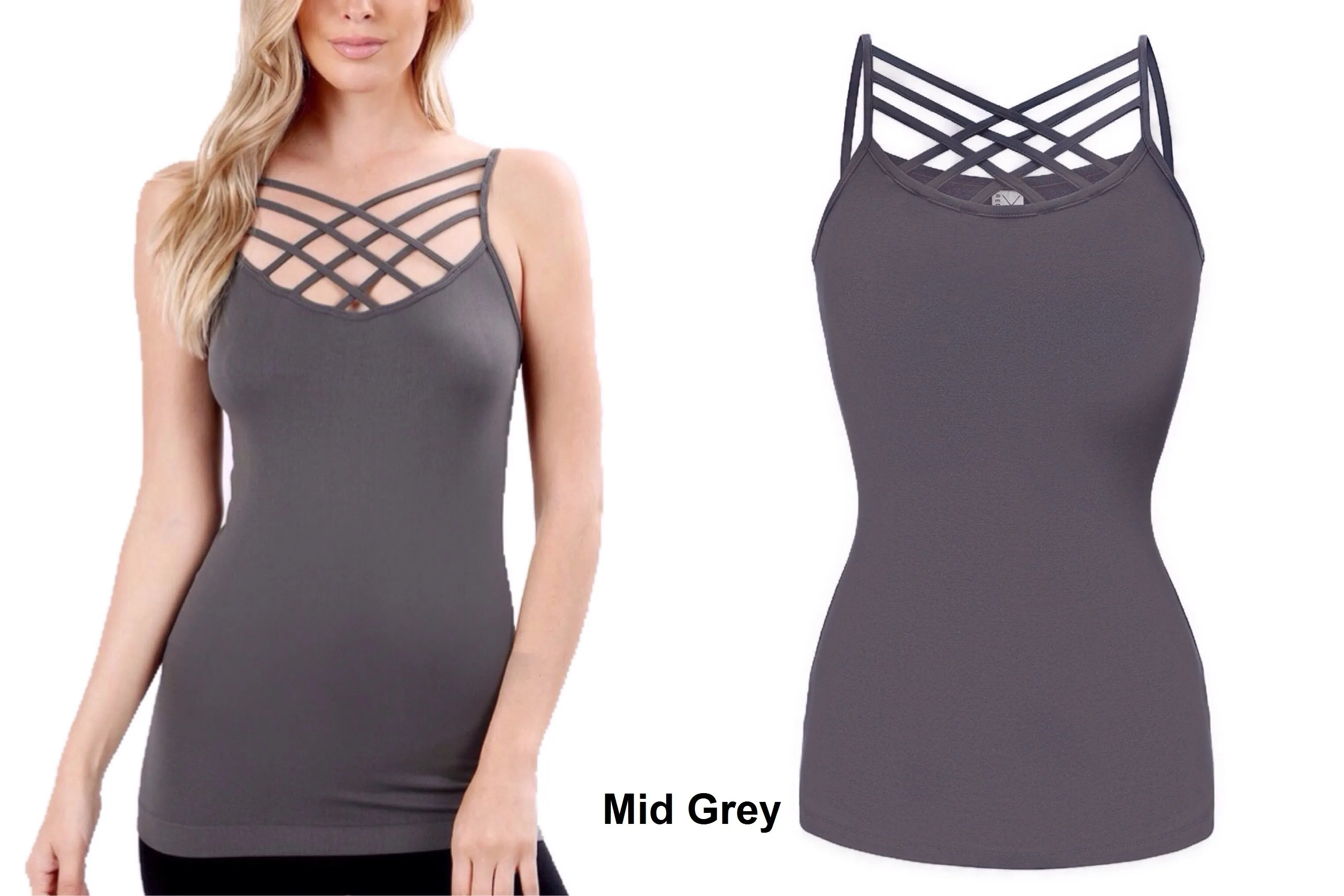 Seamless Criss Cross Cami Tank