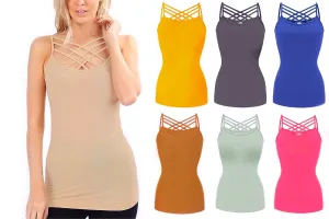Seamless Criss Cross Cami Tank