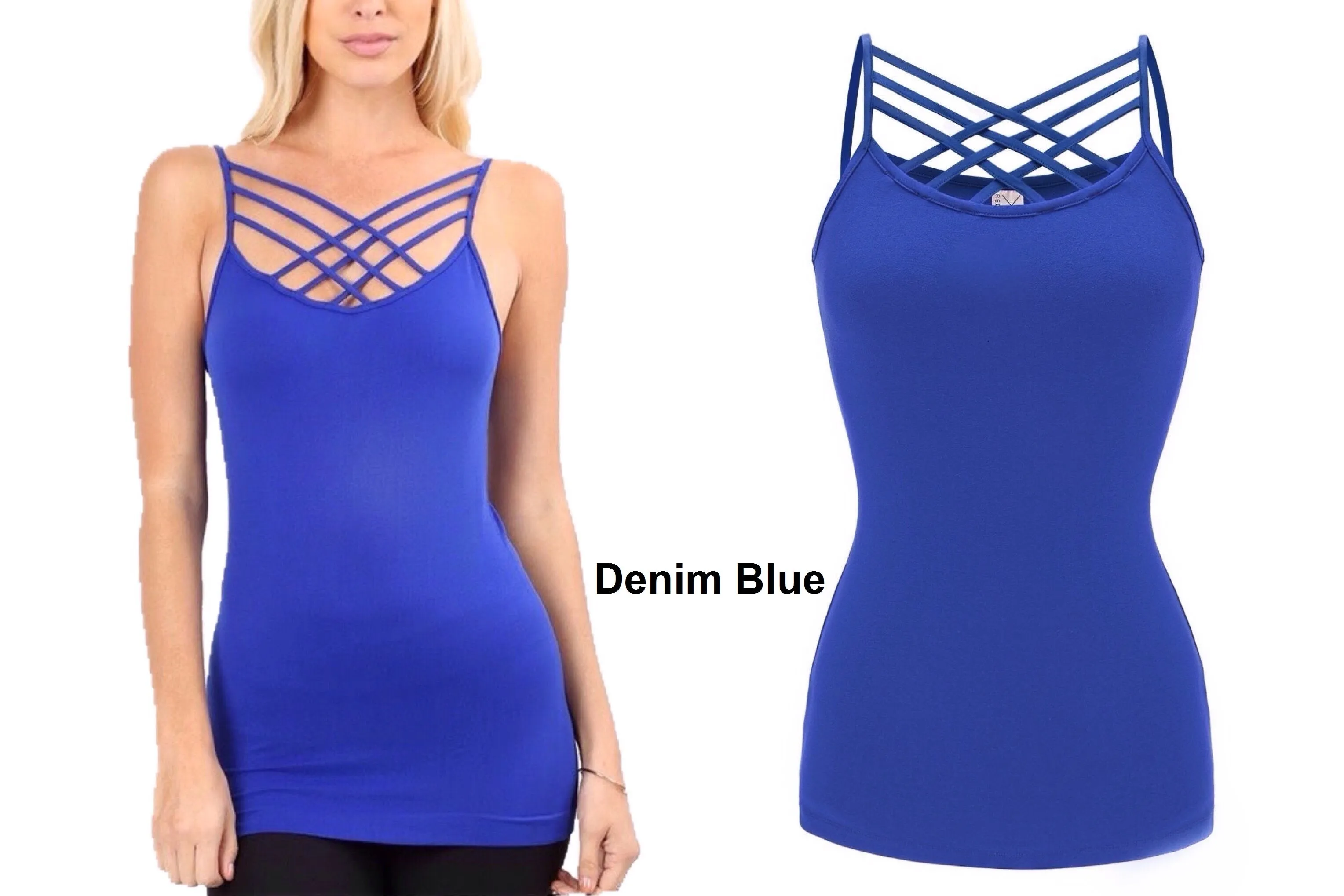 Seamless Criss Cross Cami Tank