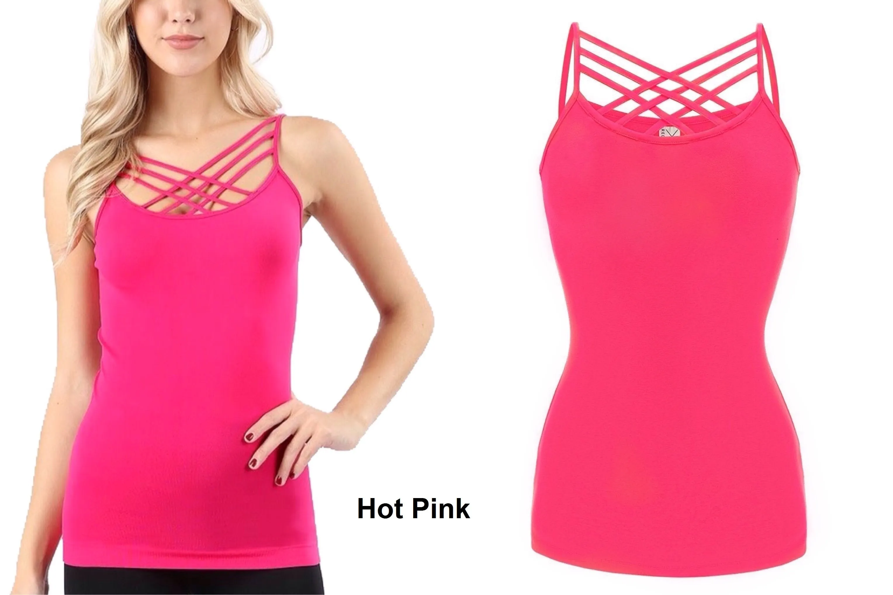 Seamless Criss Cross Cami Tank