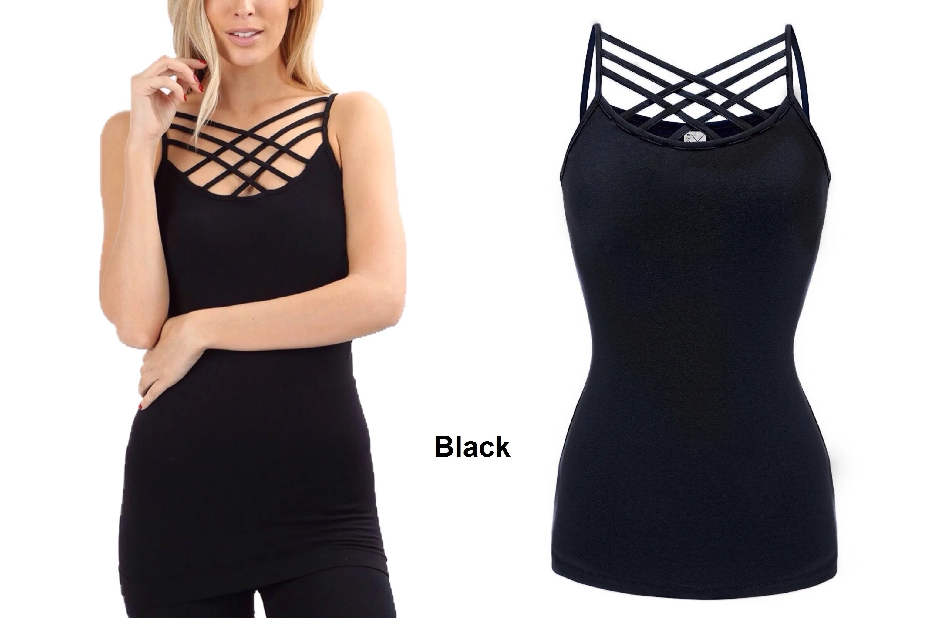 Seamless Criss Cross Cami Tank