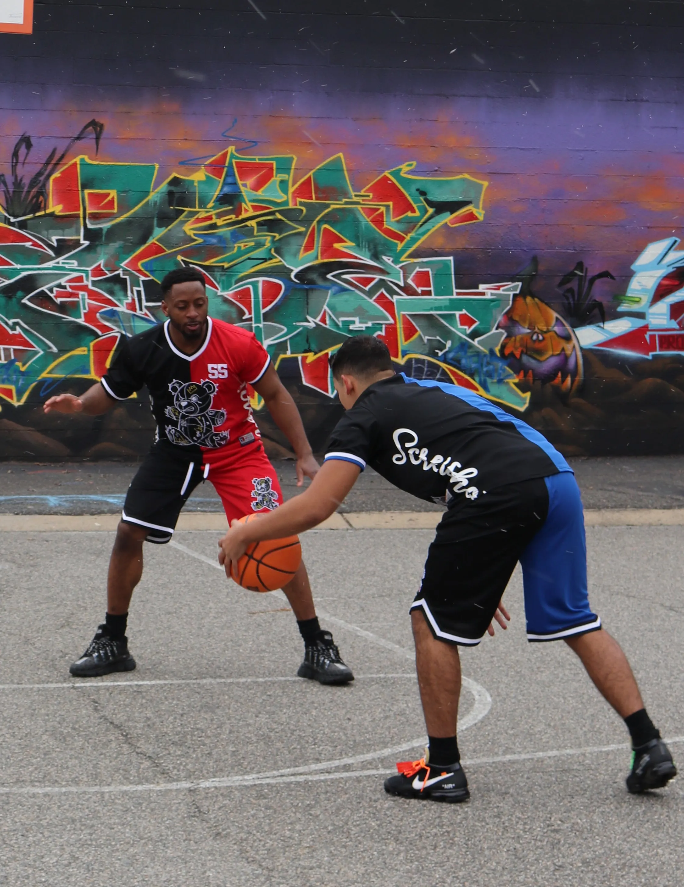 SHORT SLEEVE COLOR BLOCK MESH JERSEY - TS1113 (BLACK/RED)